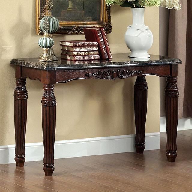 Brampton Espresso/Black Faux Sofa Table - Premium Sofa Table from FOA East - Just $193.05! Shop now at Furniture Wholesale Plus  We are the best furniture store in Nashville, Hendersonville, Goodlettsville, Madison, Antioch, Mount Juliet, Lebanon, Gallatin, Springfield, Murfreesboro, Franklin, Brentwood