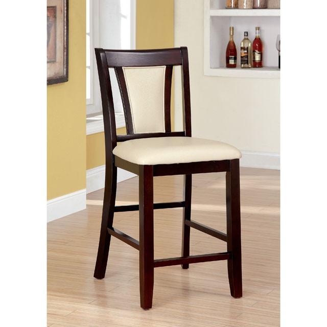 BRENT II Dark Cherry/Ivory Counter Ht. Chair (2/CTN) - Premium Dining Chair from FOA East - Just $214.50! Shop now at Furniture Wholesale Plus  We are the best furniture store in Nashville, Hendersonville, Goodlettsville, Madison, Antioch, Mount Juliet, Lebanon, Gallatin, Springfield, Murfreesboro, Franklin, Brentwood