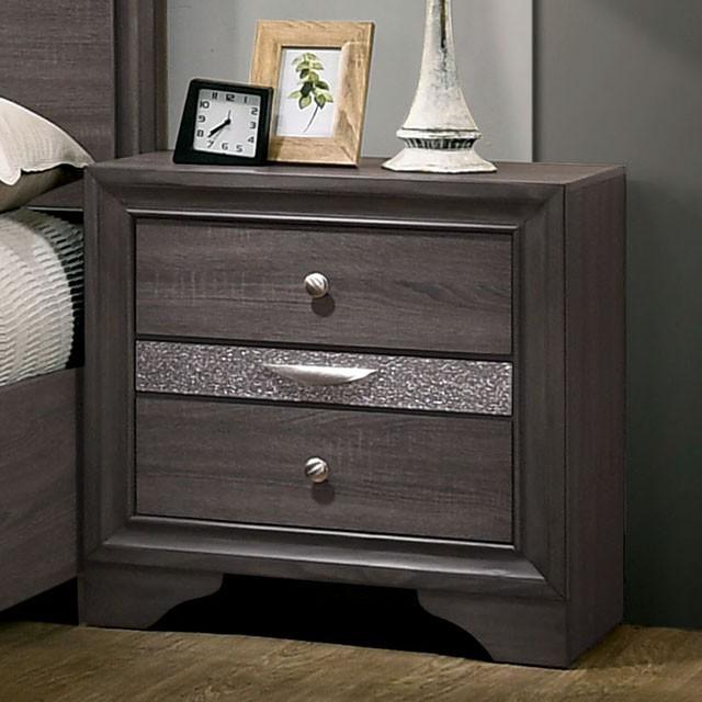 Chrissy Gray Night Stand - Premium Nightstand from FOA East - Just $175.50! Shop now at Furniture Wholesale Plus  We are the best furniture store in Nashville, Hendersonville, Goodlettsville, Madison, Antioch, Mount Juliet, Lebanon, Gallatin, Springfield, Murfreesboro, Franklin, Brentwood