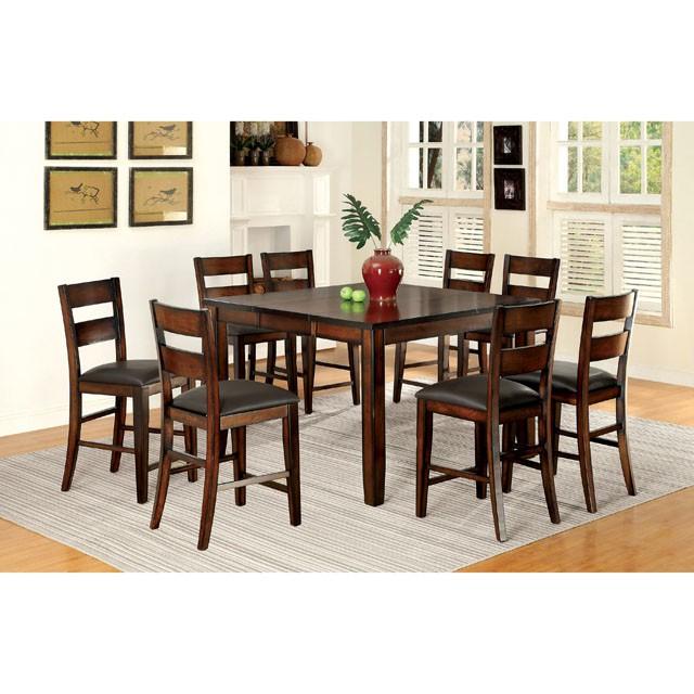 DICKINSON II Dark Cherry Counter Ht. Table w/ 18" Leaf - Premium Dining Table from FOA East - Just $427.05! Shop now at Furniture Wholesale Plus  We are the best furniture store in Nashville, Hendersonville, Goodlettsville, Madison, Antioch, Mount Juliet, Lebanon, Gallatin, Springfield, Murfreesboro, Franklin, Brentwood