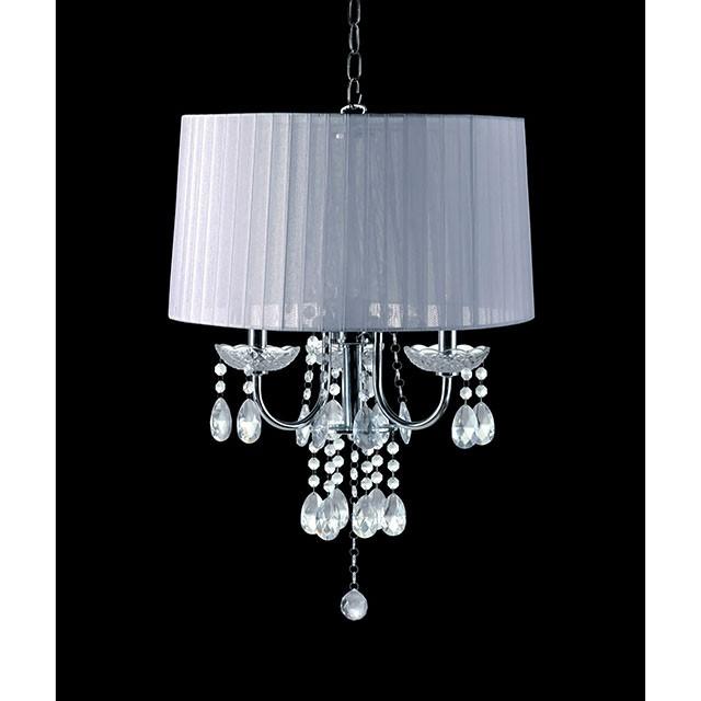 Jada White Ceiling Lamp - Premium Ceiling Lamp from FOA East - Just $134.55! Shop now at Furniture Wholesale Plus  We are the best furniture store in Nashville, Hendersonville, Goodlettsville, Madison, Antioch, Mount Juliet, Lebanon, Gallatin, Springfield, Murfreesboro, Franklin, Brentwood