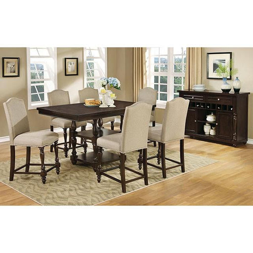 HURDSFIELD Antique Cherry Counter Ht. Table - Premium Dining Table from FOA East - Just $489.45! Shop now at Furniture Wholesale Plus  We are the best furniture store in Nashville, Hendersonville, Goodlettsville, Madison, Antioch, Mount Juliet, Lebanon, Gallatin, Springfield, Murfreesboro, Franklin, Brentwood