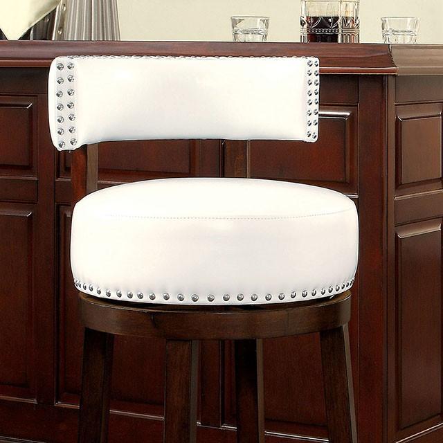 SHIRLEY Dark Oak/White 29" Bar Stool - Premium Barstool from FOA East - Just $407.55! Shop now at Furniture Wholesale Plus  We are the best furniture store in Nashville, Hendersonville, Goodlettsville, Madison, Antioch, Mount Juliet, Lebanon, Gallatin, Springfield, Murfreesboro, Franklin, Brentwood