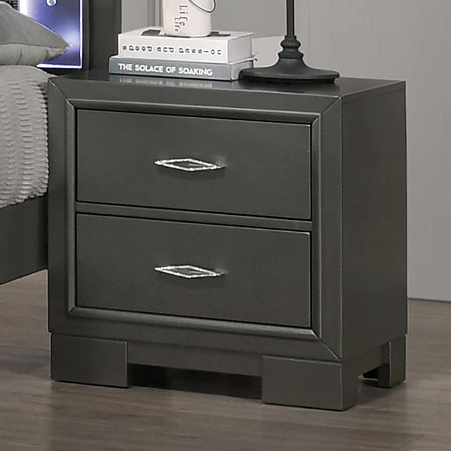 ALISON Night Stand, Dark Walnut - Premium Nightstand from FOA East - Just $175.50! Shop now at Furniture Wholesale Plus  We are the best furniture store in Nashville, Hendersonville, Goodlettsville, Madison, Antioch, Mount Juliet, Lebanon, Gallatin, Springfield, Murfreesboro, Franklin, Brentwood