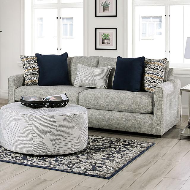 CHANCERY Sofa, Gray/Navy - Premium Sofa from FOA East - Just $1168.05! Shop now at Furniture Wholesale Plus  We are the best furniture store in Nashville, Hendersonville, Goodlettsville, Madison, Antioch, Mount Juliet, Lebanon, Gallatin, Springfield, Murfreesboro, Franklin, Brentwood