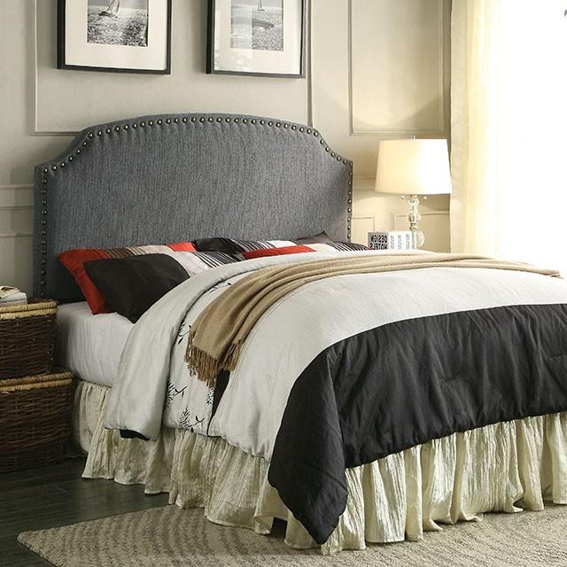 HASSELT King Size H/B, Gray -K/D Leg - Premium Bed from FOA East - Just $193.05! Shop now at Furniture Wholesale Plus  We are the best furniture store in Nashville, Hendersonville, Goodlettsville, Madison, Antioch, Mount Juliet, Lebanon, Gallatin, Springfield, Murfreesboro, Franklin, Brentwood