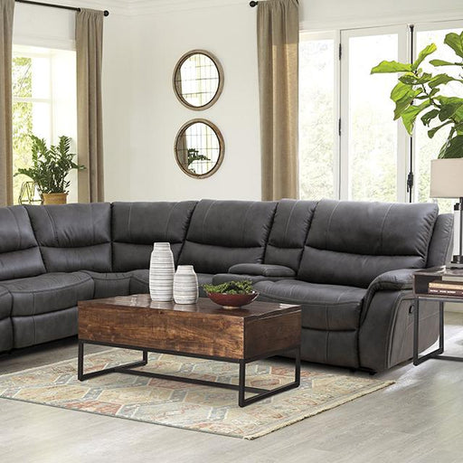 JEROMINUS Sectional, Dark Gray - Premium Sectional from FOA East - Just $2964! Shop now at Furniture Wholesale Plus  We are the best furniture store in Nashville, Hendersonville, Goodlettsville, Madison, Antioch, Mount Juliet, Lebanon, Gallatin, Springfield, Murfreesboro, Franklin, Brentwood