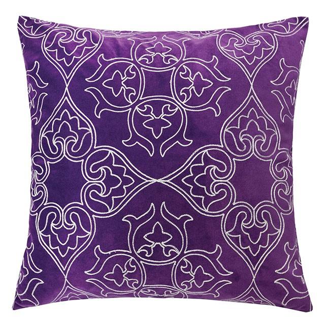 Kyla Purple 20" X 20" Pillow, Purple - Premium Pillow from FOA East - Just $76.05! Shop now at Furniture Wholesale Plus  We are the best furniture store in Nashville, Hendersonville, Goodlettsville, Madison, Antioch, Mount Juliet, Lebanon, Gallatin, Springfield, Murfreesboro, Franklin, Brentwood