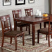 Montclair I Dark Cherry/Brown 7 Pc. Dining Table Set - Premium Dining Room Set from FOA East - Just $641.55! Shop now at Furniture Wholesale Plus  We are the best furniture store in Nashville, Hendersonville, Goodlettsville, Madison, Antioch, Mount Juliet, Lebanon, Gallatin, Springfield, Murfreesboro, Franklin, Brentwood