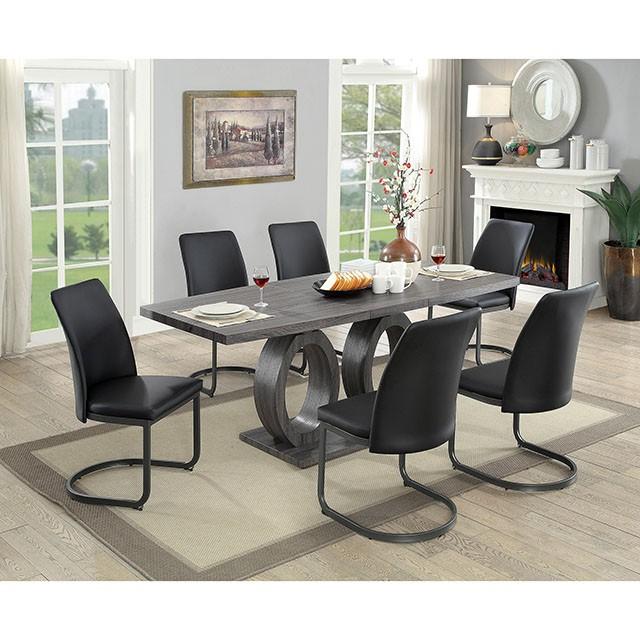 Saskia Gray Dining Table - Premium Dining Table from FOA East - Just $719.55! Shop now at Furniture Wholesale Plus  We are the best furniture store in Nashville, Hendersonville, Goodlettsville, Madison, Antioch, Mount Juliet, Lebanon, Gallatin, Springfield, Murfreesboro, Franklin, Brentwood