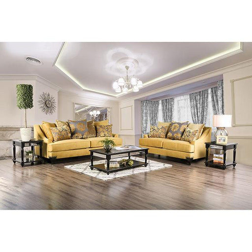 Viscontti Gold/Gray Sofa, Gold - Premium Sofa from FOA East - Just $1948.05! Shop now at Furniture Wholesale Plus  We are the best furniture store in Nashville, Hendersonville, Goodlettsville, Madison, Antioch, Mount Juliet, Lebanon, Gallatin, Springfield, Murfreesboro, Franklin, Brentwood