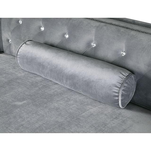 Amie Glam Gray Sectional w/Storage - Premium Sectional from FOA East - Just $1753.05! Shop now at Furniture Wholesale Plus  We are the best furniture store in Nashville, Hendersonville, Goodlettsville, Madison, Antioch, Mount Juliet, Lebanon, Gallatin, Springfield, Murfreesboro, Franklin, Brentwood