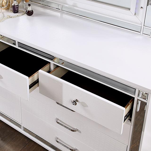 BRACHIUM Dresser, White - Premium Dresser from FOA East - Just $799.50! Shop now at Furniture Wholesale Plus  We are the best furniture store in Nashville, Hendersonville, Goodlettsville, Madison, Antioch, Mount Juliet, Lebanon, Gallatin, Springfield, Murfreesboro, Franklin, Brentwood