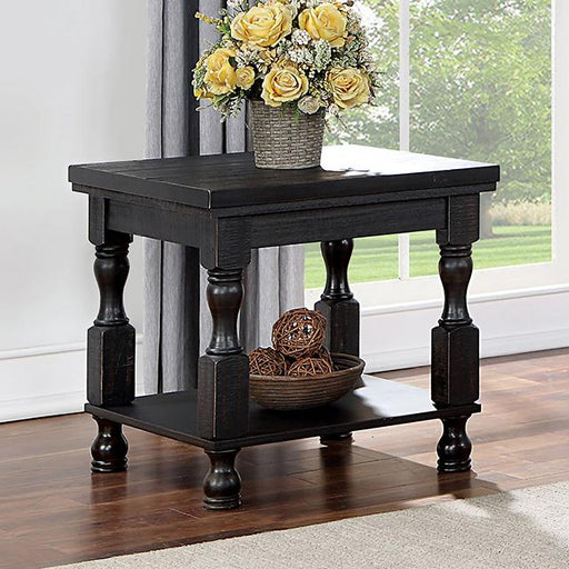 CALANDRA End Table, Antique Black - Premium End Table from FOA East - Just $173.55! Shop now at Furniture Wholesale Plus  We are the best furniture store in Nashville, Hendersonville, Goodlettsville, Madison, Antioch, Mount Juliet, Lebanon, Gallatin, Springfield, Murfreesboro, Franklin, Brentwood