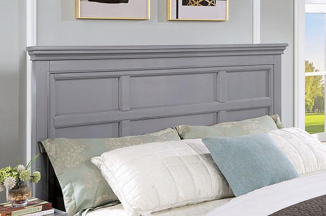 CASTLILE Cal.King Bed, Gray - Premium Bed from FOA East - Just $1168.05! Shop now at Furniture Wholesale Plus  We are the best furniture store in Nashville, Hendersonville, Goodlettsville, Madison, Antioch, Mount Juliet, Lebanon, Gallatin, Springfield, Murfreesboro, Franklin, Brentwood