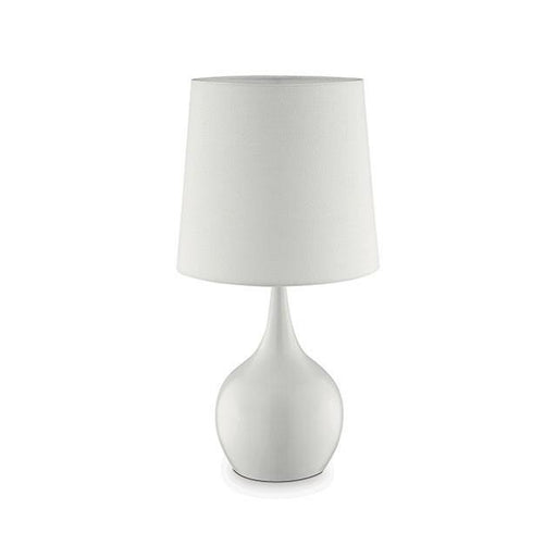 Edie White 23.5"H Glossy White Table Lamp - Premium Table Lamp from FOA East - Just $68.25! Shop now at Furniture Wholesale Plus  We are the best furniture store in Nashville, Hendersonville, Goodlettsville, Madison, Antioch, Mount Juliet, Lebanon, Gallatin, Springfield, Murfreesboro, Franklin, Brentwood