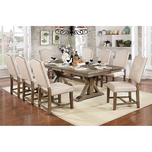 Julia Light Oak/Ivory Side Chair (2/CTN) - Premium Dining Chair from FOA East - Just $292.50! Shop now at Furniture Wholesale Plus  We are the best furniture store in Nashville, Hendersonville, Goodlettsville, Madison, Antioch, Mount Juliet, Lebanon, Gallatin, Springfield, Murfreesboro, Franklin, Brentwood