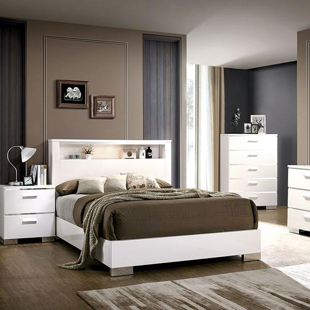 Malte White Queen Bed - Premium Bed from FOA East - Just $739.05! Shop now at Furniture Wholesale Plus  We are the best furniture store in Nashville, Hendersonville, Goodlettsville, Madison, Antioch, Mount Juliet, Lebanon, Gallatin, Springfield, Murfreesboro, Franklin, Brentwood