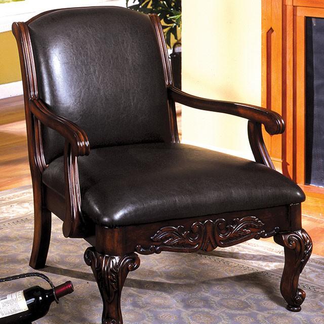 Sheffield Antique Dark Cherry Accent Chair - Premium Accent Chair from FOA East - Just $442.65! Shop now at Furniture Wholesale Plus  We are the best furniture store in Nashville, Hendersonville, Goodlettsville, Madison, Antioch, Mount Juliet, Lebanon, Gallatin, Springfield, Murfreesboro, Franklin, Brentwood