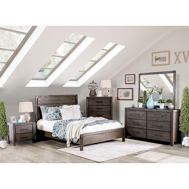 Rexburg Wire-Brushed Rustic Brown Full Bed - Premium Bed from FOA East - Just $393.90! Shop now at Furniture Wholesale Plus  We are the best furniture store in Nashville, Hendersonville, Goodlettsville, Madison, Antioch, Mount Juliet, Lebanon, Gallatin, Springfield, Murfreesboro, Franklin, Brentwood