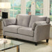 YSABEL Warm Gray Love Seat, Warm Gray (K/D) - Premium Loveseat from FOA East - Just $393.90! Shop now at Furniture Wholesale Plus  We are the best furniture store in Nashville, Hendersonville, Goodlettsville, Madison, Antioch, Mount Juliet, Lebanon, Gallatin, Springfield, Murfreesboro, Franklin, Brentwood