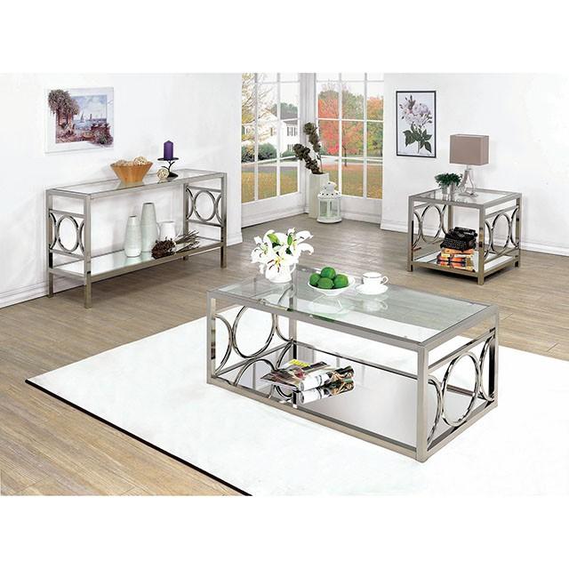 RYLEE Chrome End Table, Chrome - Premium End Table from FOA East - Just $212.55! Shop now at Furniture Wholesale Plus  We are the best furniture store in Nashville, Hendersonville, Goodlettsville, Madison, Antioch, Mount Juliet, Lebanon, Gallatin, Springfield, Murfreesboro, Franklin, Brentwood