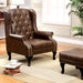 VAUGH Rustic Brown Accent Chair - Premium Accent Chair from FOA East - Just $456.30! Shop now at Furniture Wholesale Plus  We are the best furniture store in Nashville, Hendersonville, Goodlettsville, Madison, Antioch, Mount Juliet, Lebanon, Gallatin, Springfield, Murfreesboro, Franklin, Brentwood