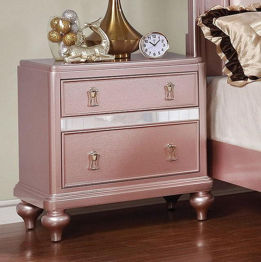 Ariston Rose Gold Night Stand - Premium Nightstand from FOA East - Just $292.50! Shop now at Furniture Wholesale Plus  We are the best furniture store in Nashville, Hendersonville, Goodlettsville, Madison, Antioch, Mount Juliet, Lebanon, Gallatin, Springfield, Murfreesboro, Franklin, Brentwood