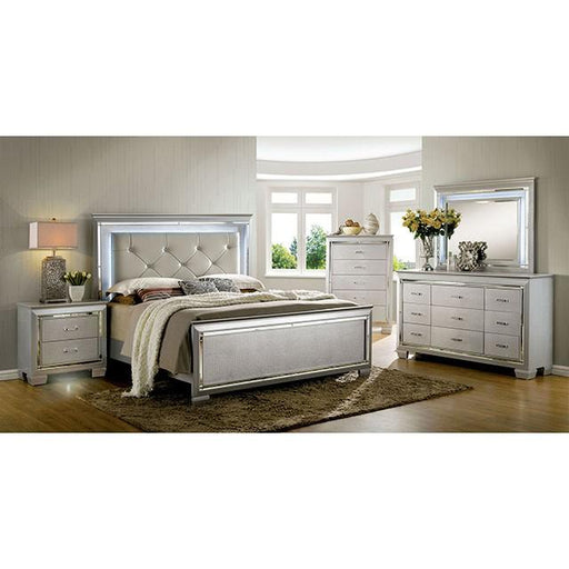 BELLANOVA Silver E.King Bed - Premium Bed from FOA East - Just $914.55! Shop now at Furniture Wholesale Plus  We are the best furniture store in Nashville, Hendersonville, Goodlettsville, Madison, Antioch, Mount Juliet, Lebanon, Gallatin, Springfield, Murfreesboro, Franklin, Brentwood