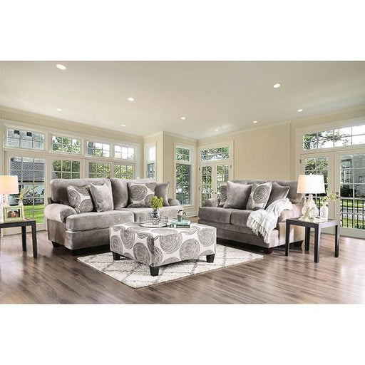 Bonaventura Gray/Pattern Love Seat - Premium Loveseat from FOA East - Just $1014! Shop now at Furniture Wholesale Plus  We are the best furniture store in Nashville, Hendersonville, Goodlettsville, Madison, Antioch, Mount Juliet, Lebanon, Gallatin, Springfield, Murfreesboro, Franklin, Brentwood