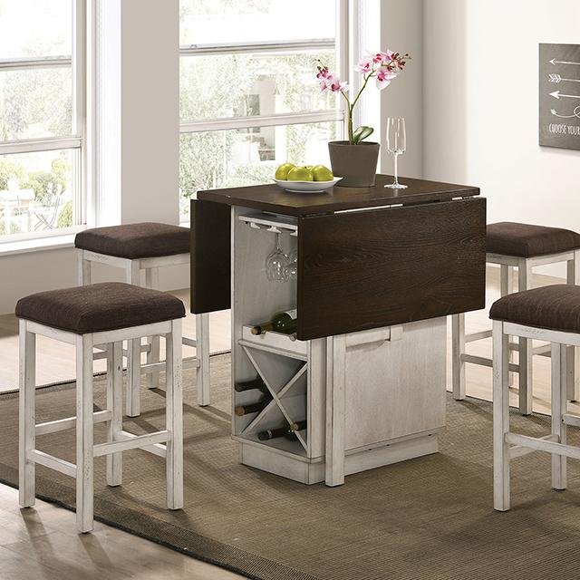 BINGHAM Counter Ht. Table w/ 2 x 15" Leaves - Premium Counter Height Table from FOA East - Just $427.05! Shop now at Furniture Wholesale Plus  We are the best furniture store in Nashville, Hendersonville, Goodlettsville, Madison, Antioch, Mount Juliet, Lebanon, Gallatin, Springfield, Murfreesboro, Franklin, Brentwood