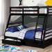 California Iv Black Twin/Full Bunk Bed - Premium Bunk Bed from FOA East - Just $583.05! Shop now at Furniture Wholesale Plus  We are the best furniture store in Nashville, Hendersonville, Goodlettsville, Madison, Antioch, Mount Juliet, Lebanon, Gallatin, Springfield, Murfreesboro, Franklin, Brentwood