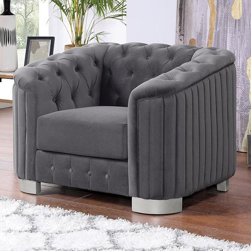 CASTELLON Chair, Dark Gray - Premium Chair from FOA East - Just $466.05! Shop now at Furniture Wholesale Plus  We are the best furniture store in Nashville, Hendersonville, Goodlettsville, Madison, Antioch, Mount Juliet, Lebanon, Gallatin, Springfield, Murfreesboro, Franklin, Brentwood