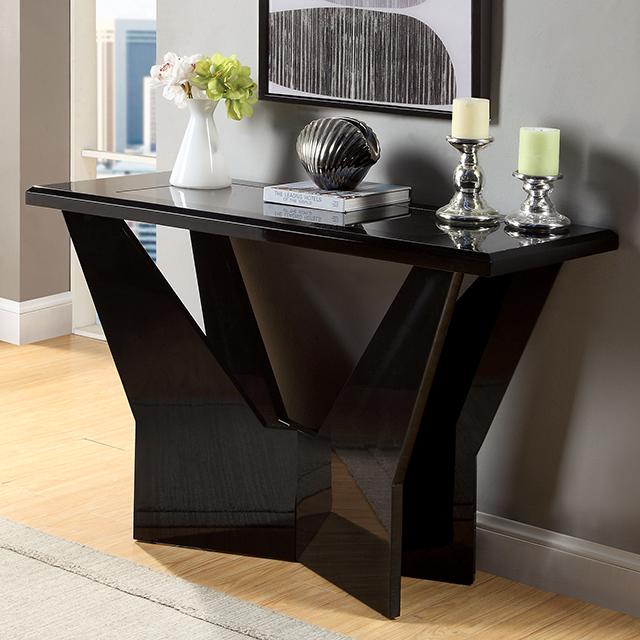 DUBENDORF Sofa Table, Black - Premium Sofa from FOA East - Just $505.05! Shop now at Furniture Wholesale Plus  We are the best furniture store in Nashville, Hendersonville, Goodlettsville, Madison, Antioch, Mount Juliet, Lebanon, Gallatin, Springfield, Murfreesboro, Franklin, Brentwood