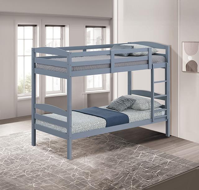 Finsbury Twin Twin Bunk Bed - Premium Bunk Bed from FOA East - Just $329.55! Shop now at Furniture Wholesale Plus  We are the best furniture store in Nashville, Hendersonville, Goodlettsville, Madison, Antioch, Mount Juliet, Lebanon, Gallatin, Springfield, Murfreesboro, Franklin, Brentwood