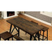 Lainey Weathered Medium Oak/Black Counter Ht. Table - Premium Dining Table from FOA East - Just $290.55! Shop now at Furniture Wholesale Plus  We are the best furniture store in Nashville, Hendersonville, Goodlettsville, Madison, Antioch, Mount Juliet, Lebanon, Gallatin, Springfield, Murfreesboro, Franklin, Brentwood