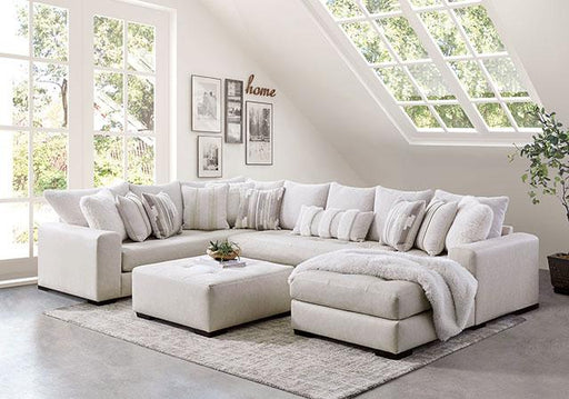 WARRENTON Sectional, Ivory - Premium Sectional from FOA East - Just $3118.05! Shop now at Furniture Wholesale Plus  We are the best furniture store in Nashville, Hendersonville, Goodlettsville, Madison, Antioch, Mount Juliet, Lebanon, Gallatin, Springfield, Murfreesboro, Franklin, Brentwood