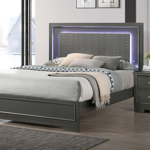 ALISON Queen Bed, Dark Walnut - Premium Bed from FOA East - Just $427.05! Shop now at Furniture Wholesale Plus  We are the best furniture store in Nashville, Hendersonville, Goodlettsville, Madison, Antioch, Mount Juliet, Lebanon, Gallatin, Springfield, Murfreesboro, Franklin, Brentwood