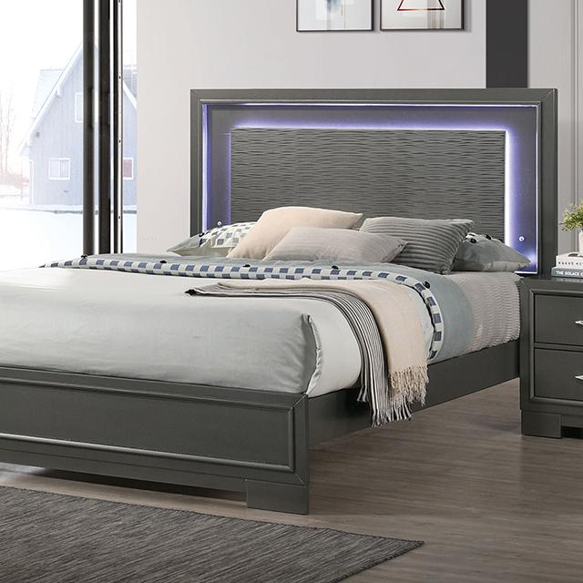 ALISON Full Bed, Dark Walnut - Premium Bed from FOA East - Just $419.25! Shop now at Furniture Wholesale Plus  We are the best furniture store in Nashville, Hendersonville, Goodlettsville, Madison, Antioch, Mount Juliet, Lebanon, Gallatin, Springfield, Murfreesboro, Franklin, Brentwood