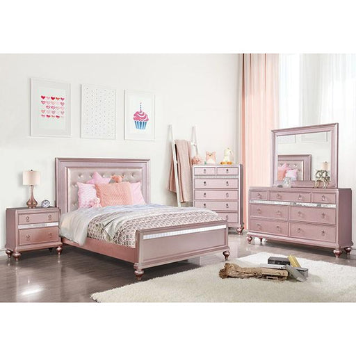 Ariston Rose Pink Queen Bed - Premium Bed from FOA East - Just $583.05! Shop now at Furniture Wholesale Plus  We are the best furniture store in Nashville, Hendersonville, Goodlettsville, Madison, Antioch, Mount Juliet, Lebanon, Gallatin, Springfield, Murfreesboro, Franklin, Brentwood