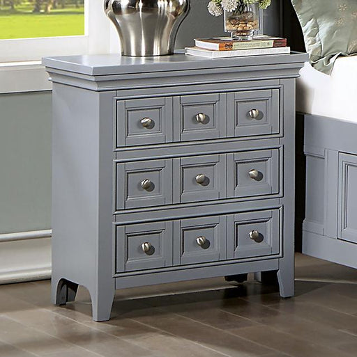 CASTLILE Night Stand w/ USB, Gray - Premium Nightstand from FOA East - Just $331.50! Shop now at Furniture Wholesale Plus  We are the best furniture store in Nashville, Hendersonville, Goodlettsville, Madison, Antioch, Mount Juliet, Lebanon, Gallatin, Springfield, Murfreesboro, Franklin, Brentwood