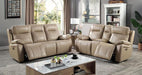 GASPE Power Recliner, Light Brown - Premium Recliner from FOA East - Just $1181.70! Shop now at Furniture Wholesale Plus  We are the best furniture store in Nashville, Hendersonville, Goodlettsville, Madison, Antioch, Mount Juliet, Lebanon, Gallatin, Springfield, Murfreesboro, Franklin, Brentwood