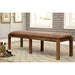 GIANNA Rustic Pine Fabric Bench - Premium Bench from FOA East - Just $351! Shop now at Furniture Wholesale Plus  We are the best furniture store in Nashville, Hendersonville, Goodlettsville, Madison, Antioch, Mount Juliet, Lebanon, Gallatin, Springfield, Murfreesboro, Franklin, Brentwood