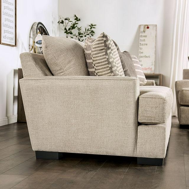 HOLBORN Loveseat, Beige - Premium Loveseat from FOA East - Just $1326! Shop now at Furniture Wholesale Plus  We are the best furniture store in Nashville, Hendersonville, Goodlettsville, Madison, Antioch, Mount Juliet, Lebanon, Gallatin, Springfield, Murfreesboro, Franklin, Brentwood