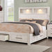 KARLA Cal.King Bed, White - Premium Bed from FOA East - Just $1109.55! Shop now at Furniture Wholesale Plus  We are the best furniture store in Nashville, Hendersonville, Goodlettsville, Madison, Antioch, Mount Juliet, Lebanon, Gallatin, Springfield, Murfreesboro, Franklin, Brentwood