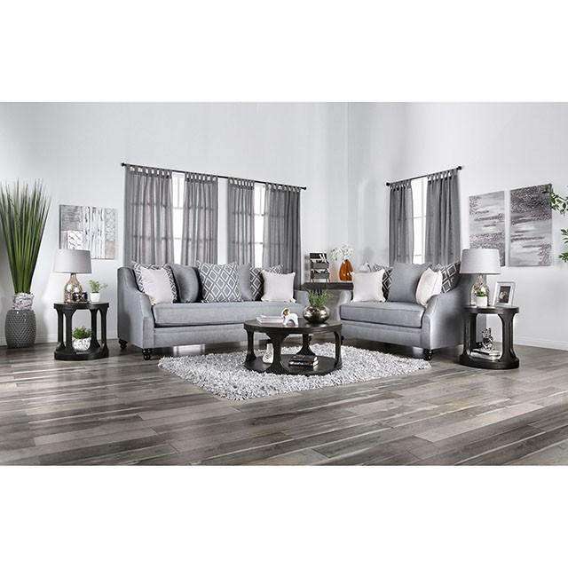 Nefyn Gray Love Seat - Premium Loveseat from FOA East - Just $1462.50! Shop now at Furniture Wholesale Plus  We are the best furniture store in Nashville, Hendersonville, Goodlettsville, Madison, Antioch, Mount Juliet, Lebanon, Gallatin, Springfield, Murfreesboro, Franklin, Brentwood