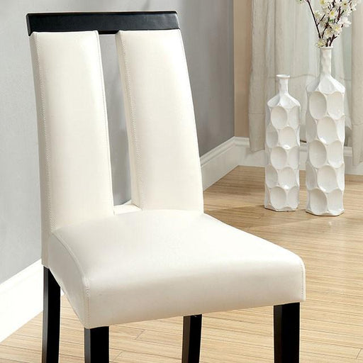 Luminar Black/White Side Chair (2/CTN) - Premium Dining Chair from FOA East - Just $273! Shop now at Furniture Wholesale Plus  We are the best furniture store in Nashville, Hendersonville, Goodlettsville, Madison, Antioch, Mount Juliet, Lebanon, Gallatin, Springfield, Murfreesboro, Franklin, Brentwood