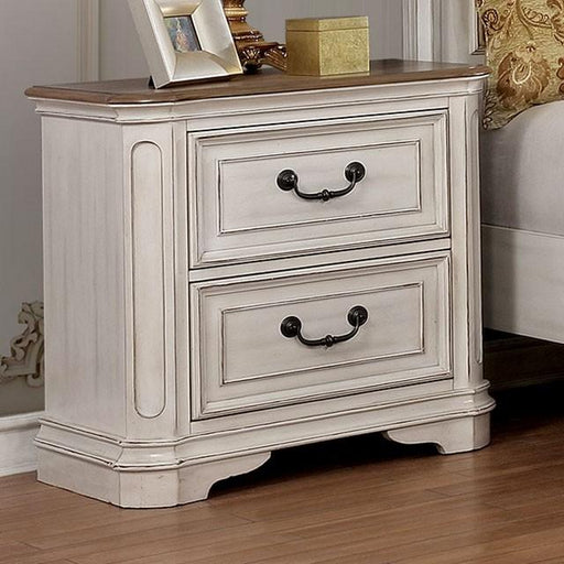 Pembroke Antique Whitewash Night Stand - Premium Nightstand from FOA East - Just $319.80! Shop now at Furniture Wholesale Plus  We are the best furniture store in Nashville, Hendersonville, Goodlettsville, Madison, Antioch, Mount Juliet, Lebanon, Gallatin, Springfield, Murfreesboro, Franklin, Brentwood