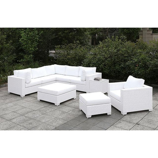 Somani L-Sectional + Chair + 2 Ottomans - Premium Outdoor Seating Set from FOA East - Just $5387.85! Shop now at Furniture Wholesale Plus  We are the best furniture store in Nashville, Hendersonville, Goodlettsville, Madison, Antioch, Mount Juliet, Lebanon, Gallatin, Springfield, Murfreesboro, Franklin, Brentwood