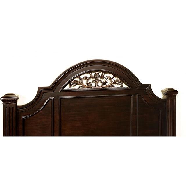 Syracuse Dark Walnut E.King Bed - Premium Bed from FOA East - Just $1031.55! Shop now at Furniture Wholesale Plus  We are the best furniture store in Nashville, Hendersonville, Goodlettsville, Madison, Antioch, Mount Juliet, Lebanon, Gallatin, Springfield, Murfreesboro, Franklin, Brentwood